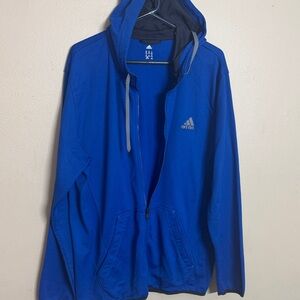 Adidas Men's Vibrant Blue Windbreaker
